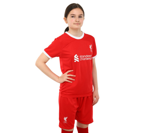 Форма футбольна дитяча із символікою футбольного клубу LIVERPOOL домашня 2024 SP-Sport 20-28 червоний-білий