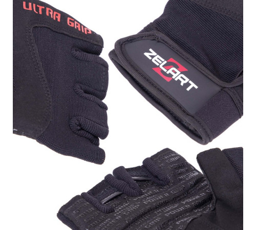 Рукавиці спортивні Zelart S-XXL чорний