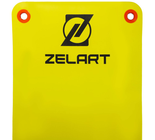 Коврик для фитнеса и спорта с люверсами для хранения Zelart MD9004-12.5 180x61x1,2см салатовый