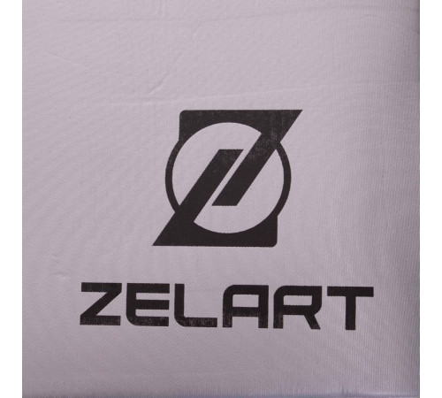 Коврик для фитнеса и спорта с люверсами для хранения Zelart 120x60x0,8см серый-черный
