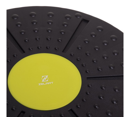 Диск балансувальний балансборд BALANCE BOARD Zelart 38х8см чорний-зелений