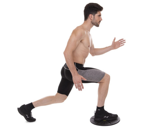 Диск балансувальний балансборд BALANCE BOARD Zelart 38х8см чорний-зелений