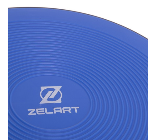 Диск балансировочный балансборд BALANCE BOARD Zelart 40х8см синий-серый