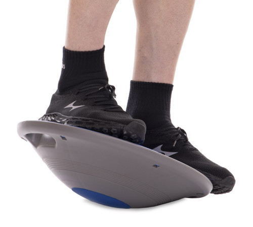 Диск балансировочный балансборд BALANCE BOARD Zelart 40х8см синий-серый
