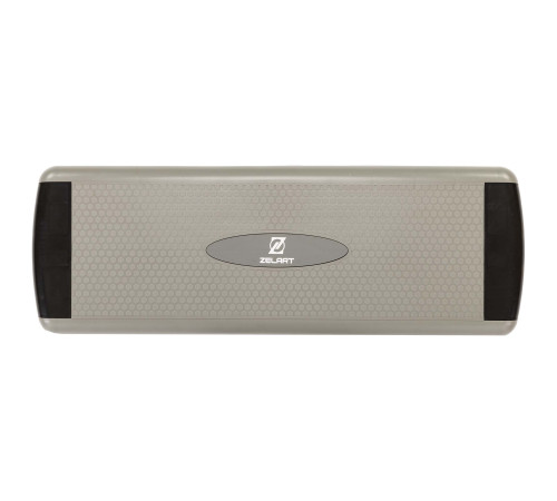 Степ-платформа для фітнесу та аеробіки 3 рівня висоти Zeart (MD1705) 90,5x32,5x15-25см сірий-чорний