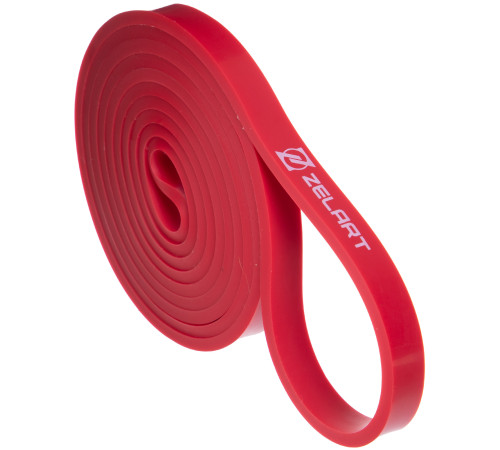 Гума петля для підтягувань та тренувань стрічка силова Zelart POWER LOOP 9-16кг червоний