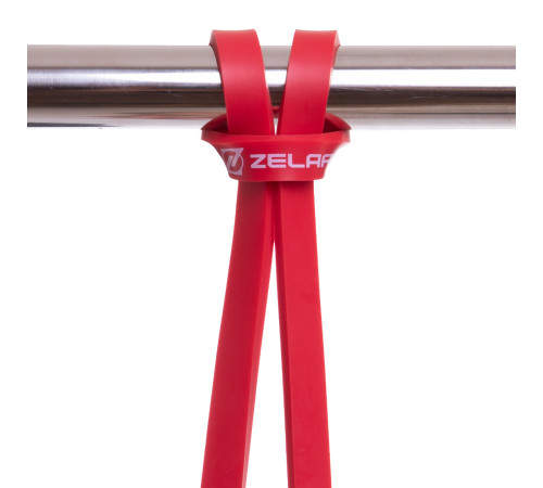 Гума петля для підтягувань та тренувань стрічка силова Zelart POWER LOOP 9-16кг червоний
