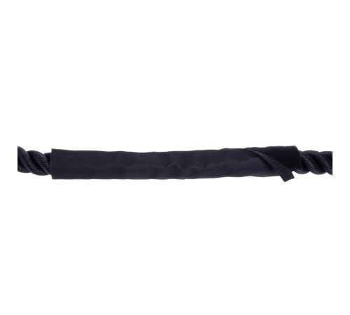 Канат для кросфіту Combat Battle Rope Zelart 15м чорний