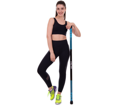Бодибар Body Bar Zelart вес 4кг черный-голубой