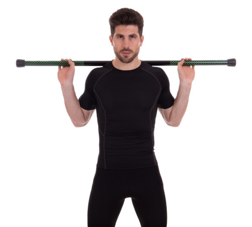 Бодибар Body Bar Zelart вес 5кг черный-зеленый