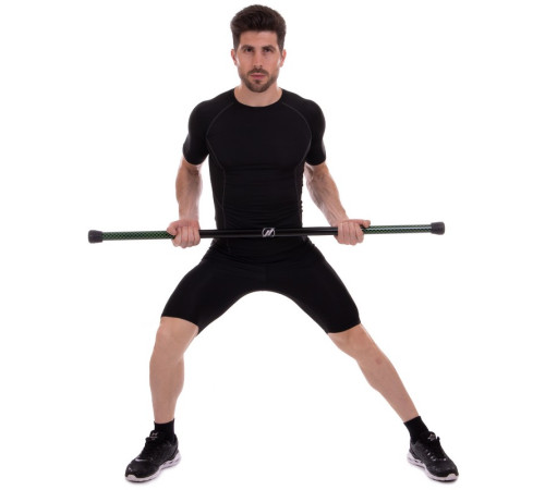Бодибар Body Bar Zelart вес 5кг черный-зеленый