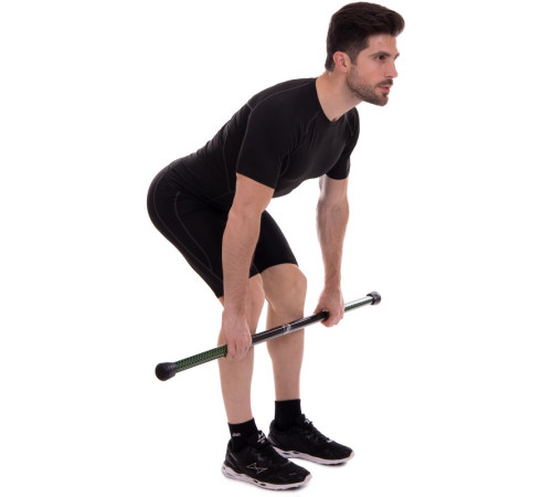 Бодибар Body Bar Zelart вес 5кг черный-зеленый