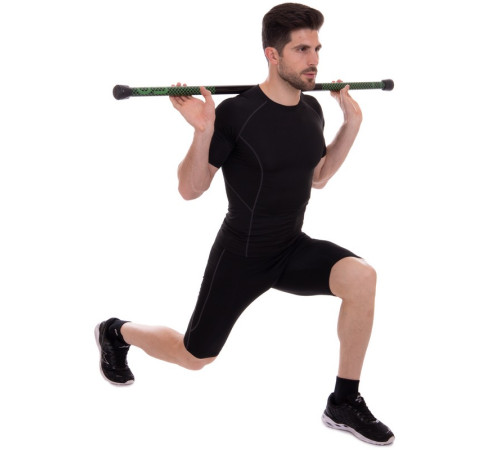 Бодибар Body Bar Zelart вес 5кг черный-зеленый
