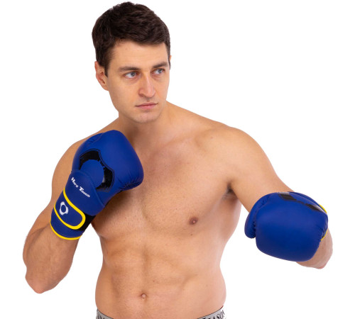 Рукавиці боксерські на липучці PU HARD TOUCH 10-14унцій кольори в асортименті