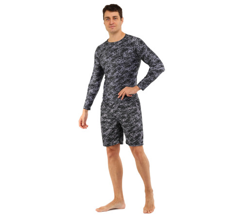 Шорты спортивные мужские Domino S-3XL черный-серый