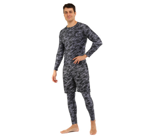 Шорты спортивные мужские Domino S-3XL черный-серый