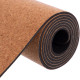 Килимок для йоги Пробковий каучуковий двошаровий Yoga mat Record 183x61мx0.4cм з принтом Місячний Цикл коричневий