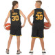 Форма баскетбольна дитяча NBA клуб Golden state warriors 30 S-2XL чорний-жовтий