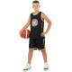 Форма баскетбольна дитяча NBA клуб Golden state warriors 30 S-2XL чорний-жовтий