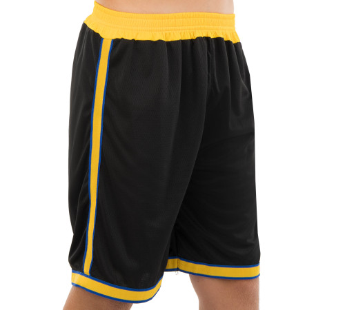 Форма баскетбольна дитяча NBA клуб Golden state warriors 30 S-2XL чорний-жовтий