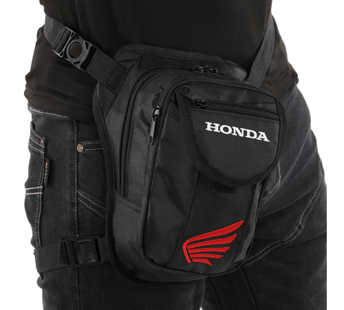 Мотосумка набедренная HONDA SP-Sport 3л 25х21х9см черный