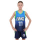 Форма баскетбольная детская NBA клуб Mavs 77 S-2XL синий-желтый