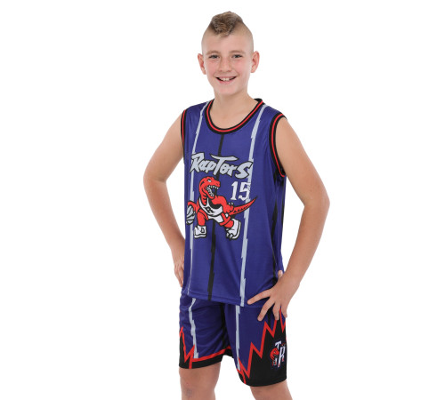 Форма баскетбольная детская NBA клуб Raptors 15 S-2XL фиолетовый-красный