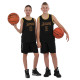 Форма баскетбольна дитяча NBA клуб Los Angeles Lakers 8 S-2XL чорний-жовтий