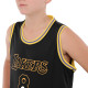 Форма баскетбольна дитяча NBA клуб Los Angeles Lakers 8 S-2XL чорний-жовтий
