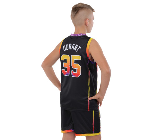Форма баскетбольная детская NBA клуб Phoenix Suns 35 S-2XL черный-желтый