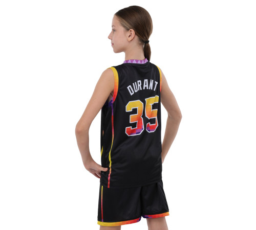Форма баскетбольная детская NBA клуб Phoenix Suns 35 S-2XL черный-желтый
