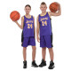 Форма баскетбольная детская NBA клуб Los Angeles Lakers 24 S-2XL фиолетовый-желтый