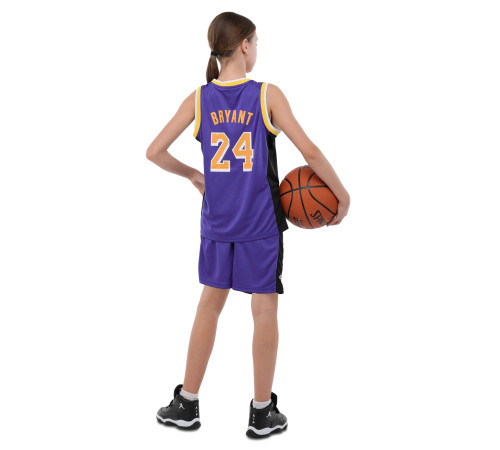 Форма баскетбольная детская NBA клуб Los Angeles Lakers 24 S-2XL фиолетовый-желтый
