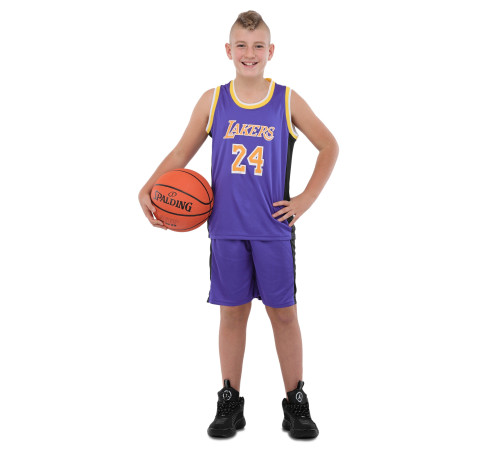 Форма баскетбольная детская NBA клуб Los Angeles Lakers 24 S-2XL фиолетовый-желтый