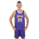 Форма баскетбольная детская NBA клуб Los Angeles Lakers 24 S-2XL фиолетовый-желтый