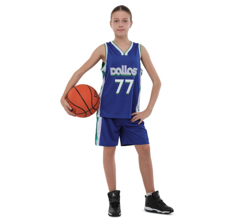 Форма баскетбольна дитяча NBA клуб Dallas Mavericks 77 S-2XL синій