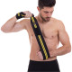 Бинти кистьові для жиму STRENGTH WRIST WRAPS Zelart 2штуки чорний-жовтий