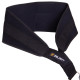 Пояс атлетичний для обтяження текстильний з ланцюгом та карабіном Zelart Dipping Belt спинка-20см чорний