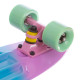 Пенні борд Penny Board круїзер пластиковий 22" FISH COLOR фіолетовий-блакитний-жовтий