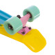 Пенні борд Penny Board круїзер пластиковий 22" FISH COLOR фіолетовий-блакитний-жовтий