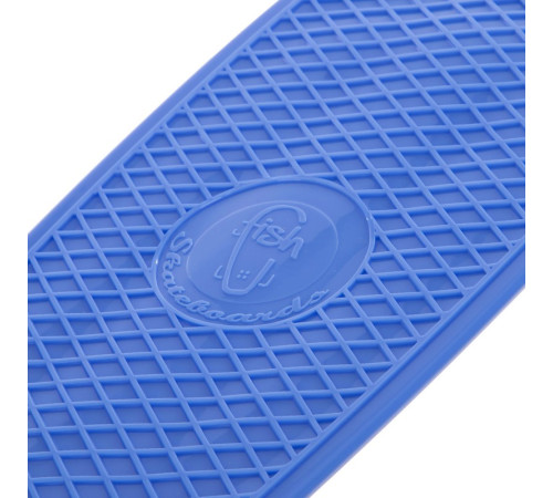 Пенні борд Penny Board круїзер пластиковий з колесами які світяться FISH синій-жовтий