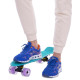 Пенні борд Penny Board круїзер пластиковий з колесами які світяться FISH м’ятний-чорний-фіолетовий