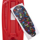 Пенні борд Penny Board круїзер пластиковий з колесами які світяться FISH червоний-чорний-жовтий