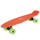 Пенні борд Penny Board круїзер пластиковий з колесами які світяться FISH помаранчевий-чорний-зелений