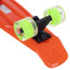 Пенні борд Penny Board круїзер пластиковий з колесами які світяться FISH помаранчевий-чорний-зелений