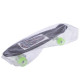 Пенні борд Penny Board круїзер пластиковий з колесами які світяться FISH чорний-салатовий-салатовий