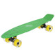Пенні борд Penny Board круїзер пластиковий з колесами які світяться FISH салатовий-чорний-жовтий