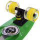 Пенні борд Penny Board круїзер пластиковий з колесами які світяться FISH салатовий-чорний-жовтий