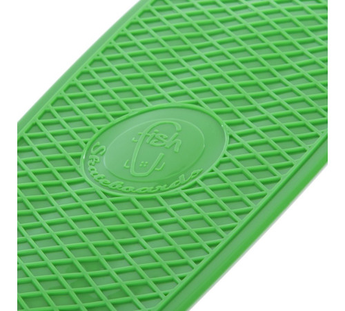Пенні борд Penny Board круїзер пластиковий з колесами які світяться FISH салатовий-чорний-жовтий
