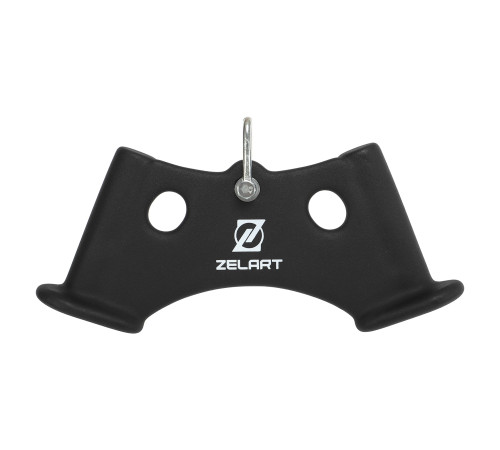 Рукоятка для тяги c узким хватом Triceps Grip нескользящее покрытие Zelart 43x6x14,5см черный